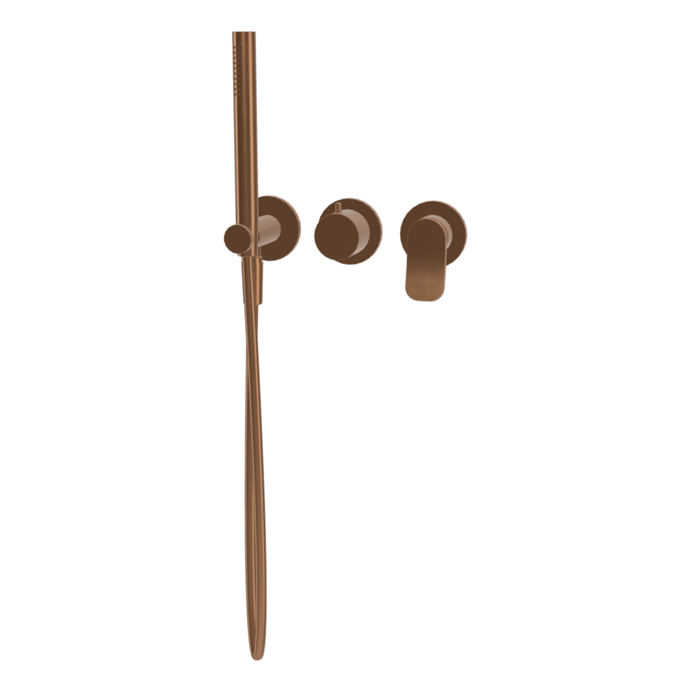FIMA fima-flo Wall Bath Set with Shower Wall & Basin Mixers