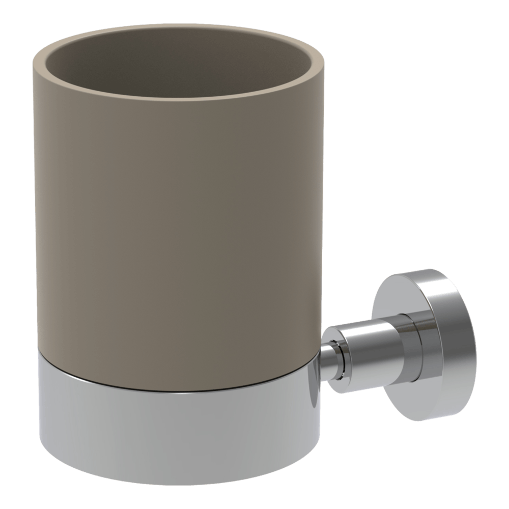 FIMA fima-rotola So Toothbrush Holder with Taupe Inset
