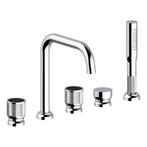 Armando Vicario lumiere Lumiere Five Piece Bath Mixer Set Wall & Basin Mixers