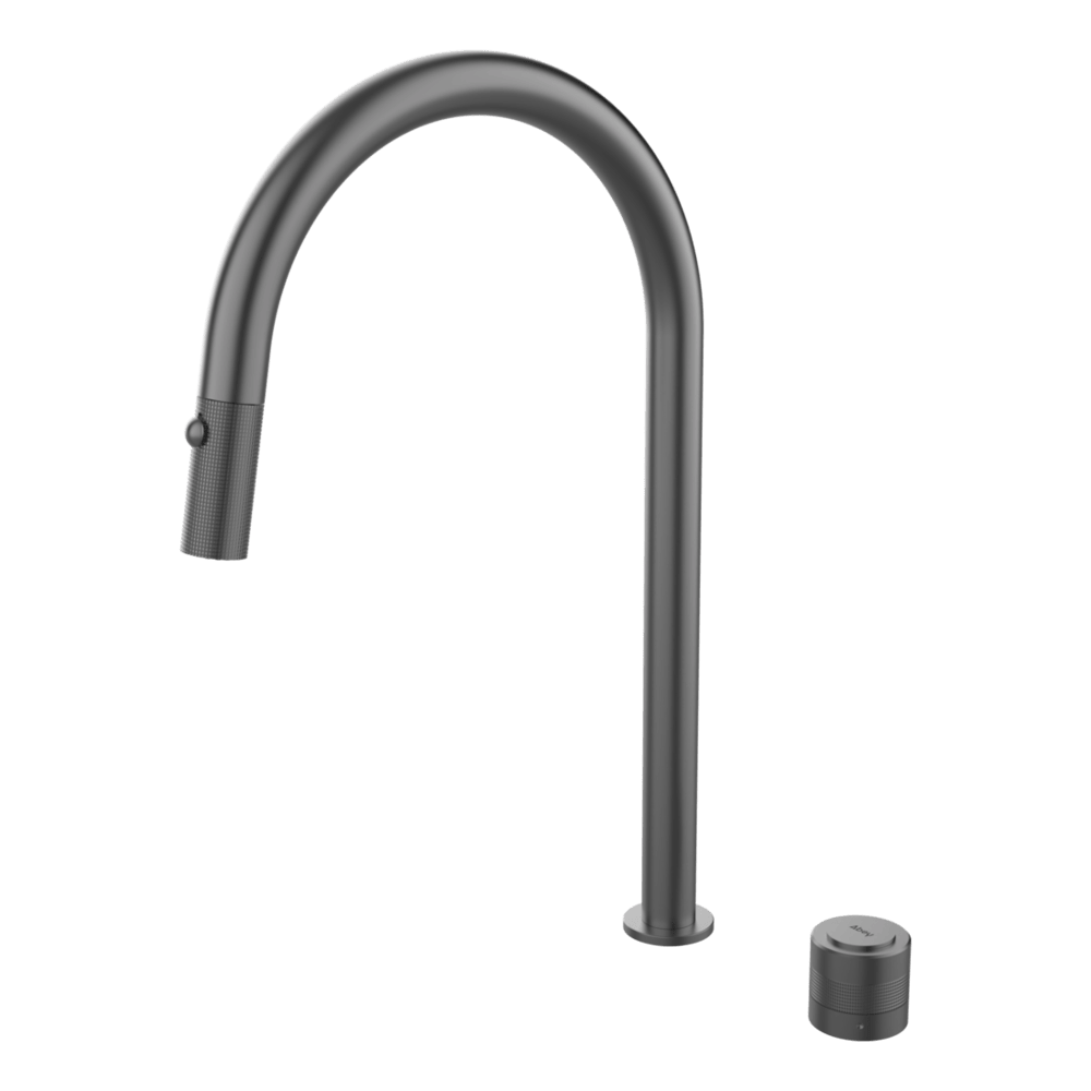 Abey abey-304 304 Pull out Spout push button with dual spray function kitchen mixer Kitchen Taps & Mixers